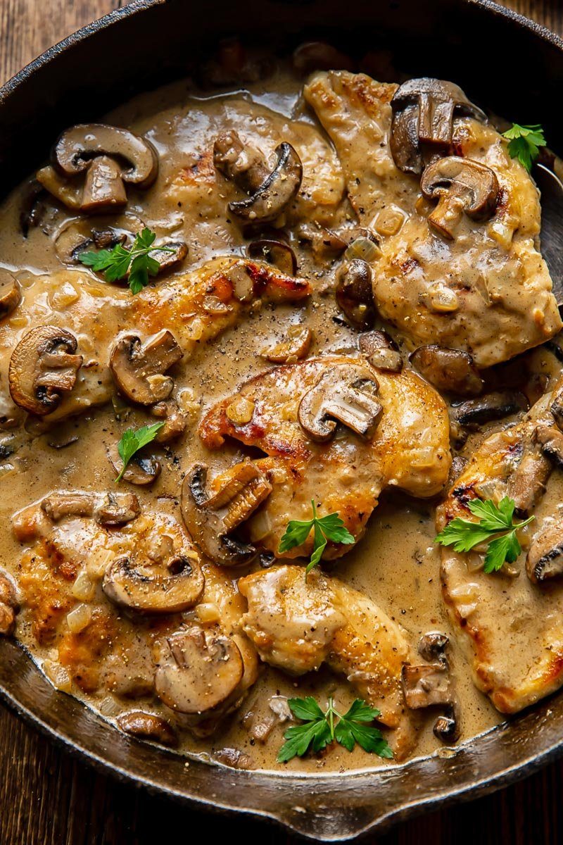 Chicken Marsala - Christmas Dinner - Tasty Table Catering
