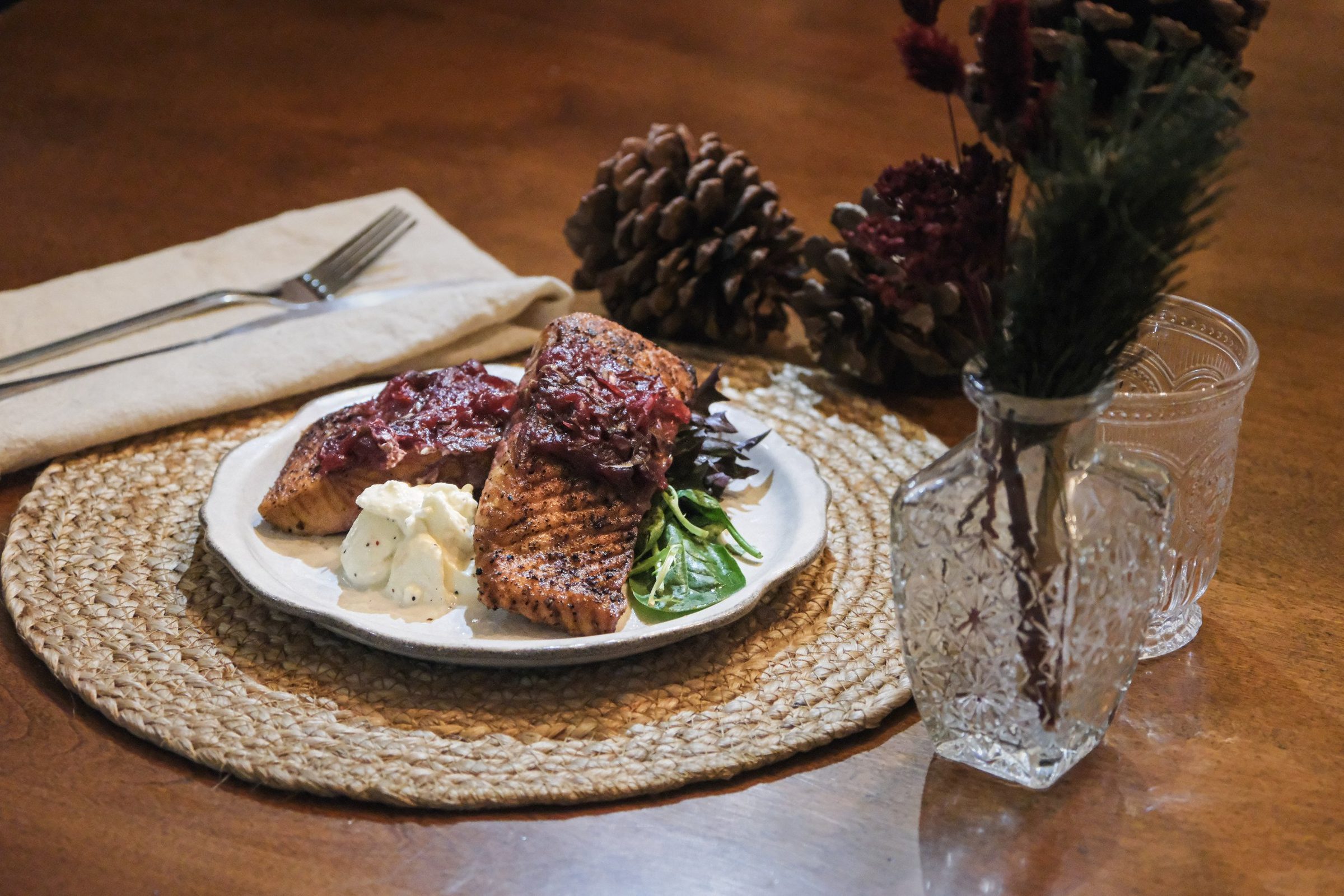 Holiday Dinner - Tasty Table Catering - Salmon - Catering - Christmas