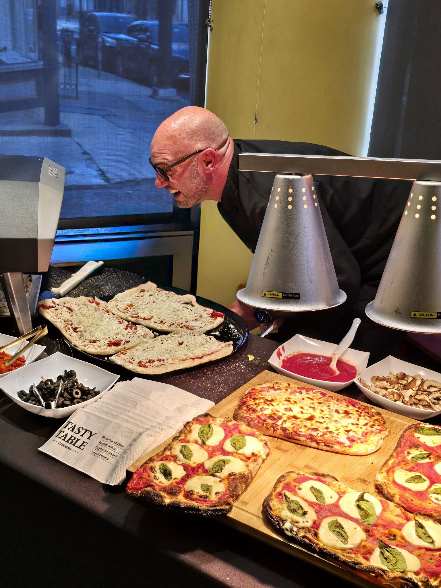 Tasty Table Catering - Flatbread Pizza Station - Chef - Arden
