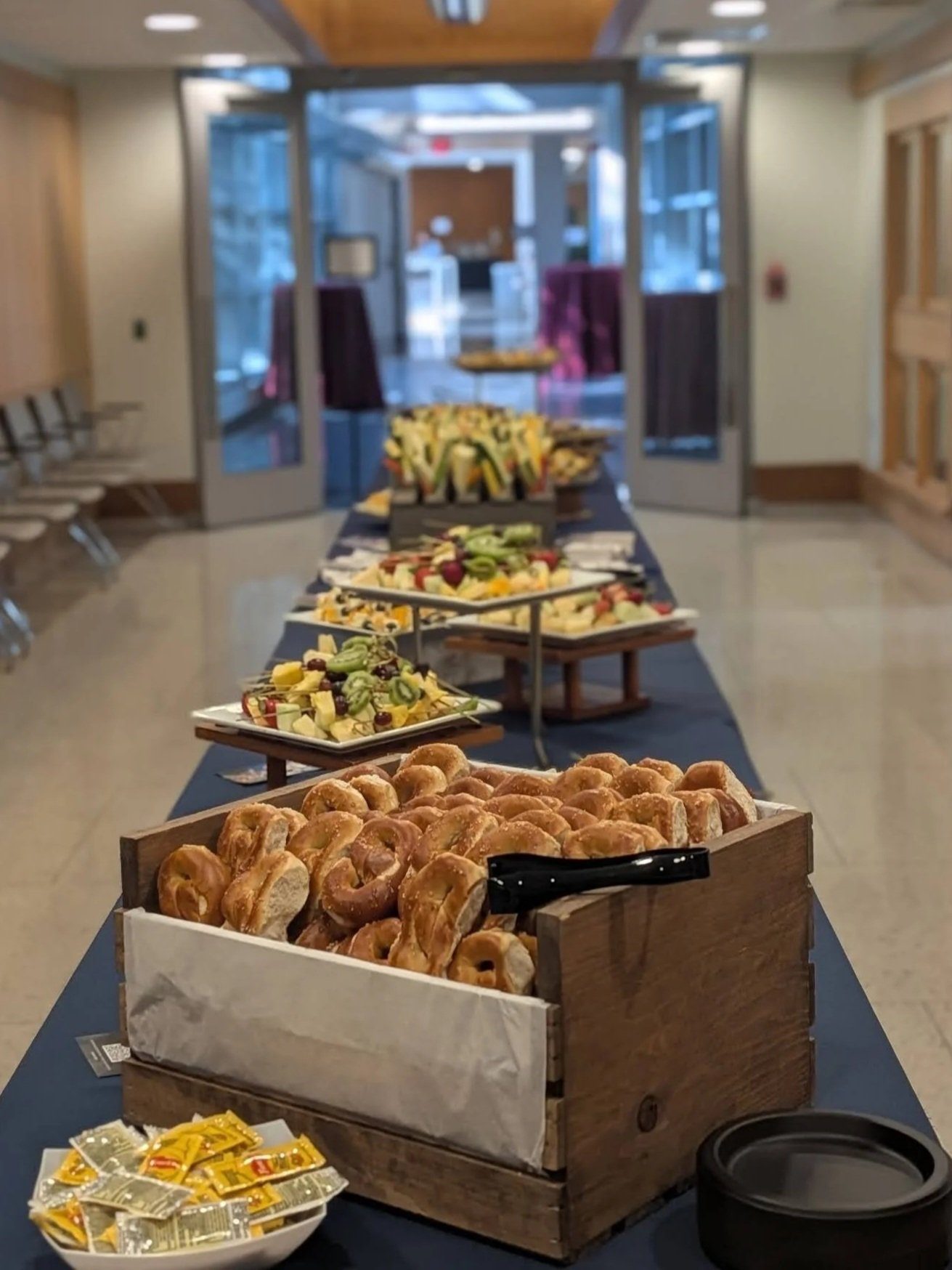 UPENN Graduation Pretzels - Philly Pretzel Factory - Tasty Table Catering